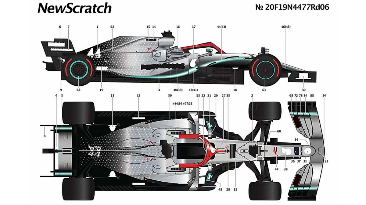 Mercedes F1 W10 Monaco Grand Prix 19 1