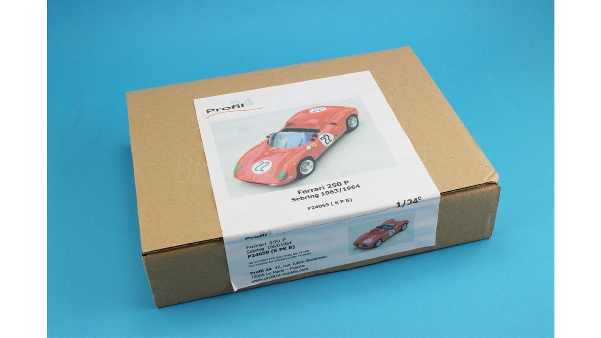 1:24 Ferrari 250 P Le Mans 1963 model kit car Profil 24