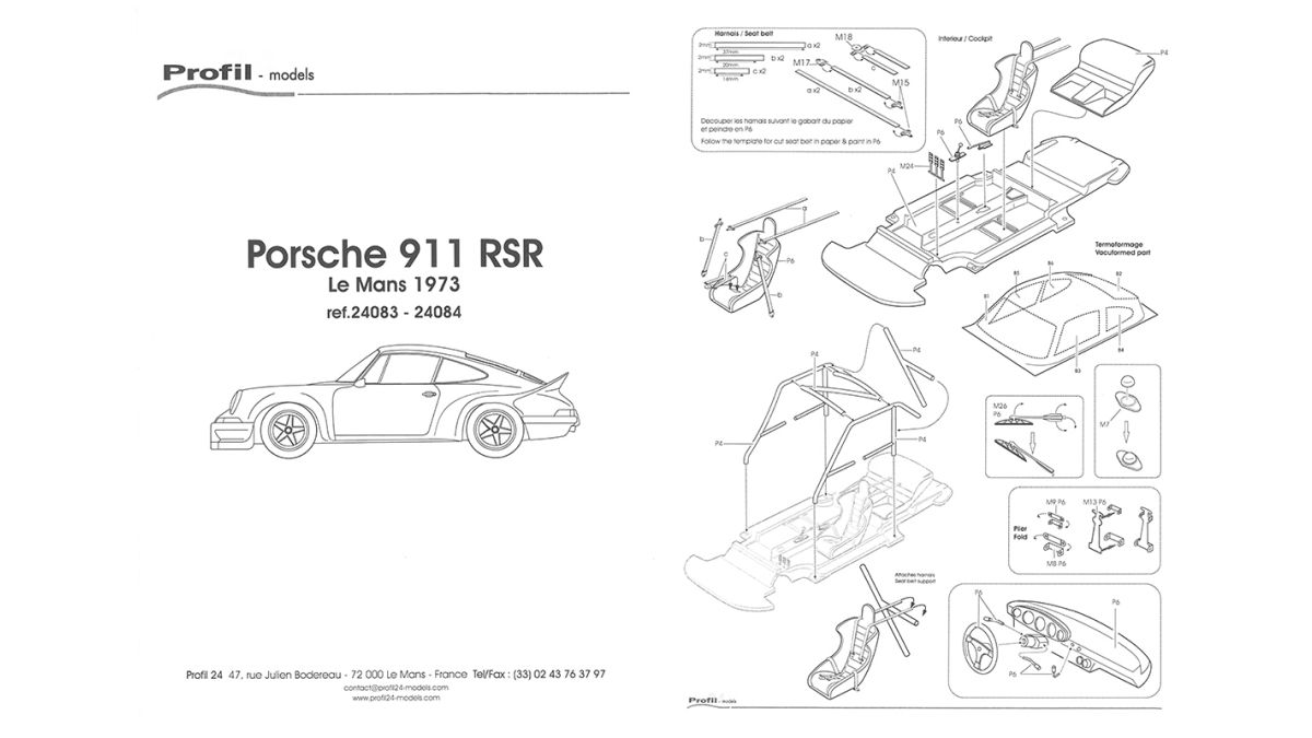 Porsche 911 Carrera RSR Le Mans 1973 #46 1/24