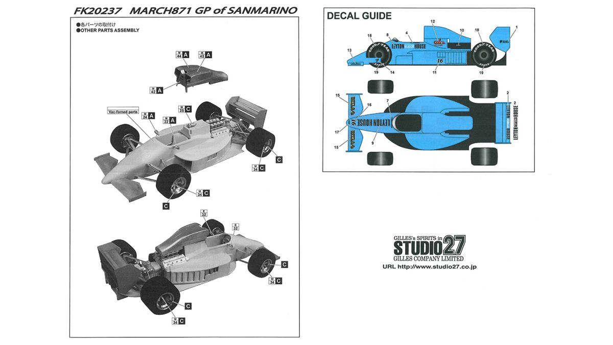 March 871 San Marinoo GP 1987 1/12