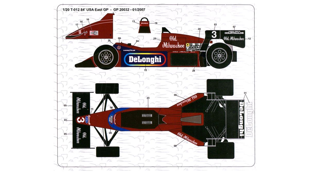 Tyrrell 012 USA East Grand Prix 1984 1/20