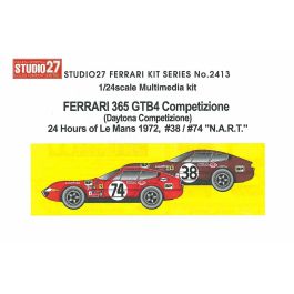 Ferrari 365 GTB4 Daytona Le Mans 1973 #38 #74 N.A.R.T. Studio27