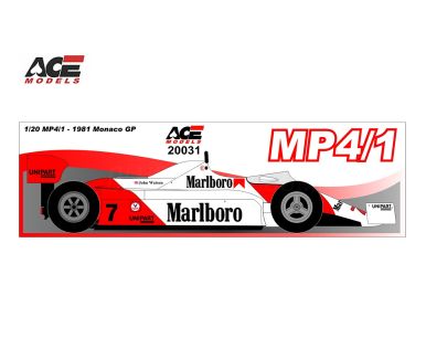 McLaren MP4/1 Monaco Grand Prix 1981 1/20 - ACE Models - ACE-20031