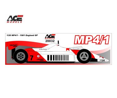 McLaren MP4/1 British Grand Prix 1981 1/20 - ACE Models - ACE-20032