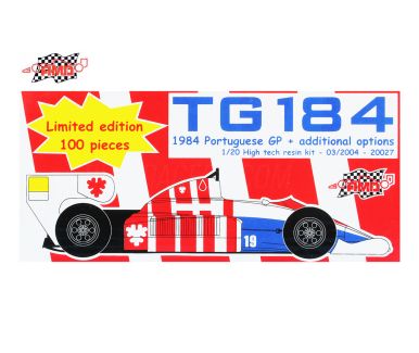 Toleman TG184 Monaco, Portuguese and British Grand Prix 1984 1/20 - AMD Models - 20027