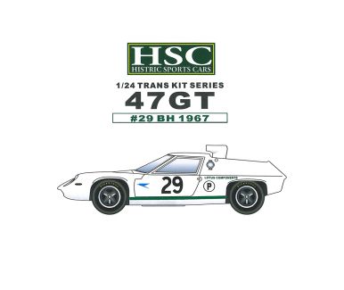 Lotus 47 GT Brands Hatch 6 Hours 1967 Transkit 1/24 - HSC Historic Sports Cars - HSC-008