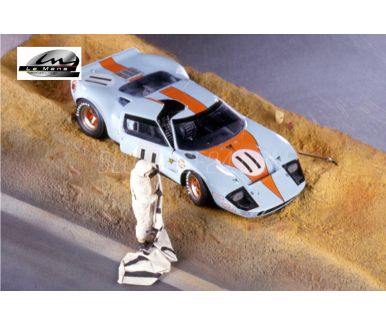 Ford GT 40 "Gulf" Le Mans - Le Mans Miniatures - LMM-124019