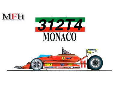Ferrari 312T4 Monaco Grand Prix 1979 1/20 - Model Factory Hiro - MFH-K010