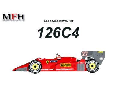 Ferrari 126C4 Italy Grand Prix 1984 1/20 - Model Factory Hiro - K019