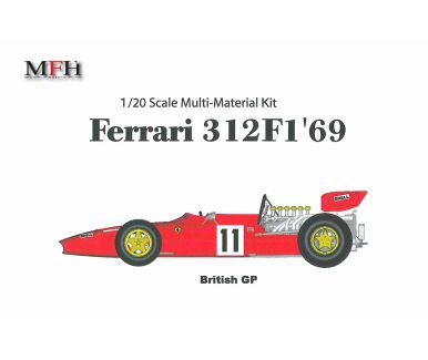 Ferrari 312F1-69 British GP 1969 Ver. D - Model Factory Hiro - MFH-K155