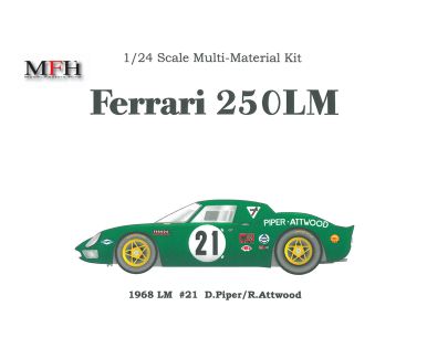 Ferrari 250 LM David Piper Le Mans 1968 1/24 - Model Factory Hiro - MFH-K243