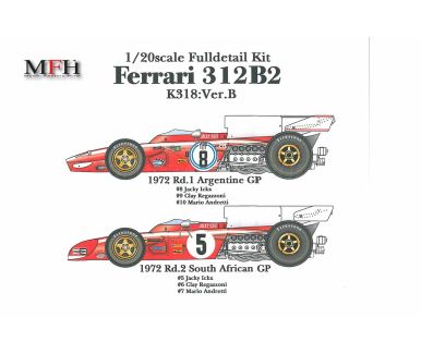 Ferrari 312F1-67 - Monaco GP 1967 #18 #20 - Model Factory Hiro - MFH-K479