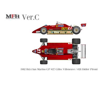 Ferrari 126C2 San Marino Grand Prix 1982 1/20 - Model Factory Hiro - MFH-K797