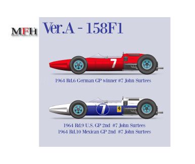 Ferrari 158 F1 German / USA / Mexican Grand Prix 1964 1/12 - Model Factory Hiro - K834