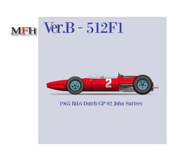 Ferrari 512 F1 Dutch Grand Prix 1965 1/12 - Model Factory Hiro - K835