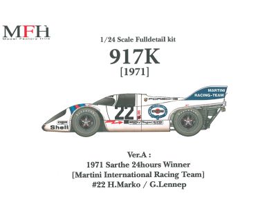 Porsche 917K Brands Hatch 1971 (Ver. D) #8 #9 - Model Factory Hiro - MFH-K451