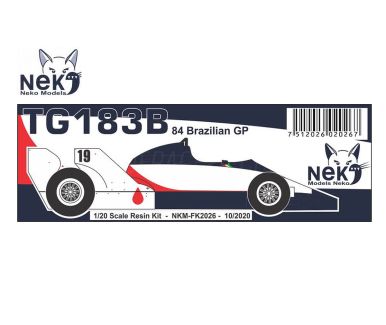 Toleman TG183B Brazilian GP 1984 1/20 - Neko Model - NEK-FK2026