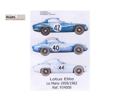 Lotus Elite Le Mans 24 Hours 1959-1962 Five Versions 1/24 - Profil24 - P24008