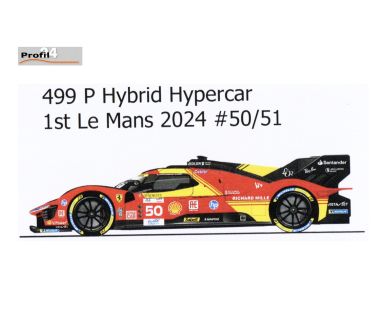 Ferrari 499P #50/#51 Le Mans 24 Hours 2024 1/24 - Profil24 - P24148