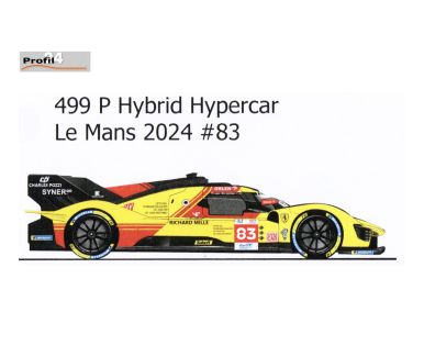 Ferrari 499P #83 Le Mans 24 Hours 2024 1/24 - Profil24 - P24149