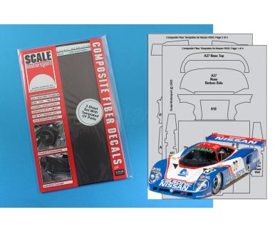 Nissan R89C 1989 Carbon Fiber Template Set 1/24 - Scale Motorsport - 7014