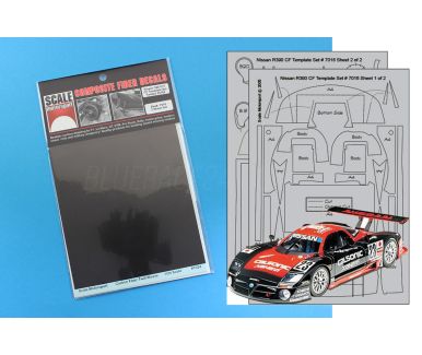 Nissan R390 1997 Carbon Fiber Template Set 1/24 - Scale Motorsport - 7016