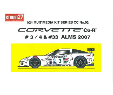 Corvette C6-R -ALMS 2007 #3 #4 #33 - 1/24 - Studio 27 - ST27-CC2402C