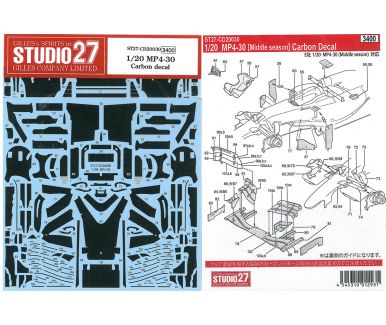 McLaren MP4/30 2015 Carbon Decal 1/24 - Studio27 - CD20030