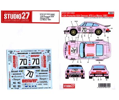 Porsche 934 Denver Le Mans 1981 - Studio27 - ST27-DC1002