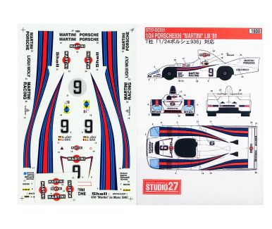 Porsche 908/80 "Martini-Liqui Moly" Le Mans 1980 1/24 - Studio27 - ST27-DC331