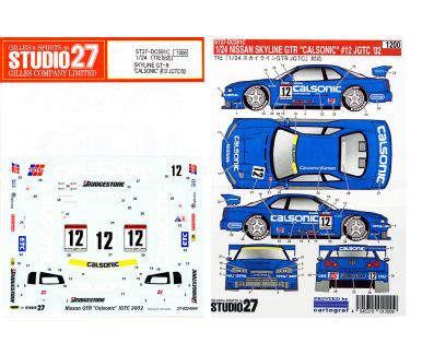 Nissan Skyline GT-R (Z34) "Calsonic" #12 JGTC 2002 1/24 - Studio27 - DC591