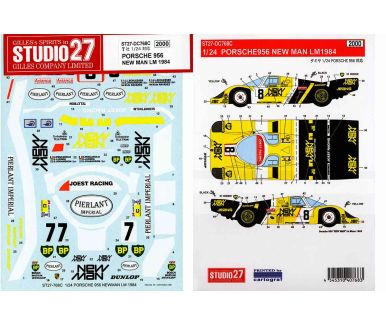 Porsche 956 Long Tail "New-Man Joest Racing" Le Mans 24 Hours 1984 1/24 - Studio27 - DC768