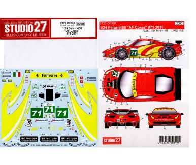 Ferrari 458 AF Corse #71 Le Mans 2011 - Studio27 - ST27-DC895