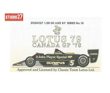 Lotus 79 Canada Grand Prix 1978 1/20 - Studio27 - DX2018