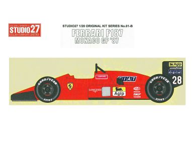 Ferrari F1/87 Monaco Grand Prix 1987 1/20 - Studio27 - FK2001B