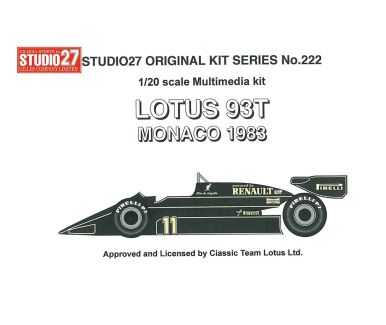Lotus 93T Monaco Grand Prix 1983 1/20