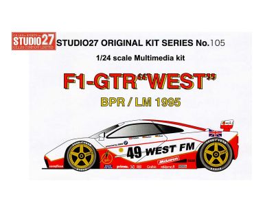 McLaren F1-GTR "West" Le Mans/BPR 1995 1/24 - Studio27 - ST27-FK24105