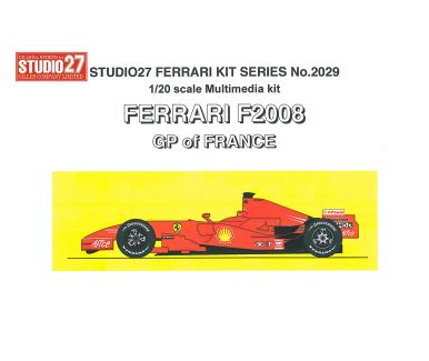 Ferrari F2008 French Grand Prix 2008 1/20 - Studio27-FR2029