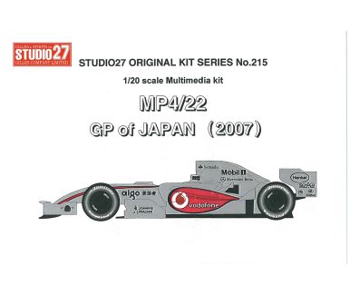 McLaren MP4/22 Japan GP 2007 - Studio27 - ST27-FK20215C