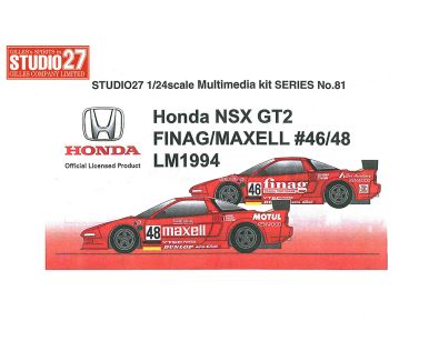 Honda NSX Finag/Maxell-Kremer #46 #48 Le Mans 1994 - Studio27 - ST27-FK2481