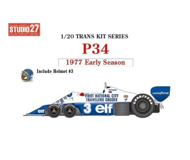 Tyrrell P34 Early Season 1977 Transkit 1/20 - Studio 27 - ST27-TK2064