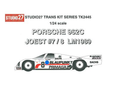 Porsche 962C Joest "Blaupunkt/Primagaz" Le Mans 1989 Transkit 1/24 - Studio27 - ST27-TK2445