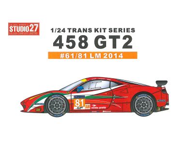 Ferrari 458 GT2 #61/81 Le Mans 2014 - Studio27 - ST27-TK2463