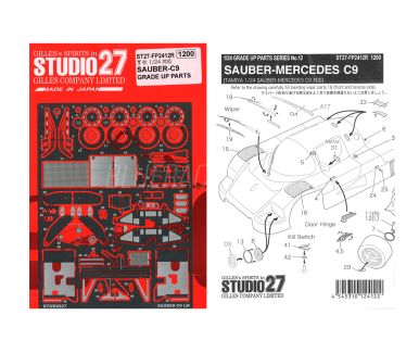 Sauber-Mercedes C9 Fotoätzteile - Studio 27 - ST27-FP2412R