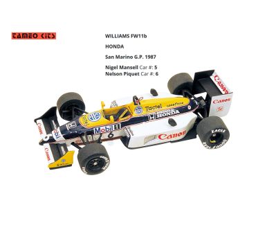 Williams FW11B San Marino Grand Prix 1987 1/43 - Tameo Kits - TMK-054