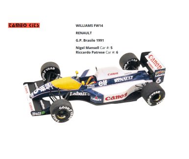 Williams FW14 Brazil Grand Prix 1991 1/43 - Tameo Kits - TMK-138