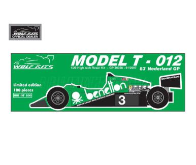 Tyrrell 012 Netherlands Grand Prix 1983 1/20 - Wolf Kits - G20028