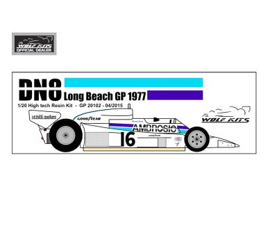 Shadow DN8 Long Beach Grand Prix 1977 1/20 - Wolf Kits - GP20102