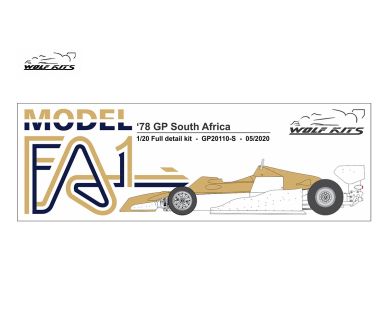 Arrows FA1 South Africa GP 1978 1/20 - Wolf Kits - WK-GP20110S