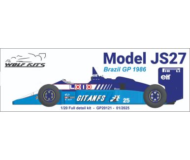 Ligier JS 27 Brazil Grand Prix 1986 1/20 - Wolf Kits - GP20121